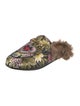 Gucci Horsebit Accent Floral Print Mules