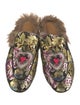 Gucci Horsebit Accent Floral Print Mules