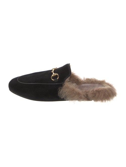 Gucci 1955 Horsebit Accent Velvet Mules