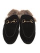Gucci 1955 Horsebit Accent Velvet Mules