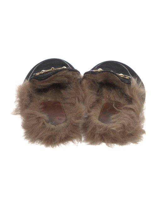 Gucci 1955 Horsebit Accent Velvet Mules