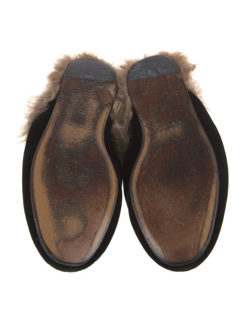 Gucci 1955 Horsebit Accent Velvet Mules