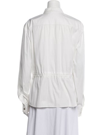 Gucci Long Sleeve Button-Up Top