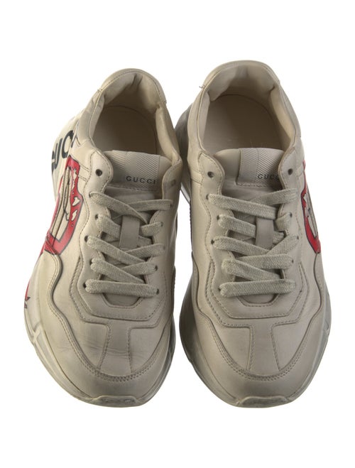 Gucci Leather Printed Chunky Sneakers
