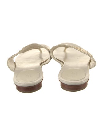 Gucci Snakeskin Animal Print Slides