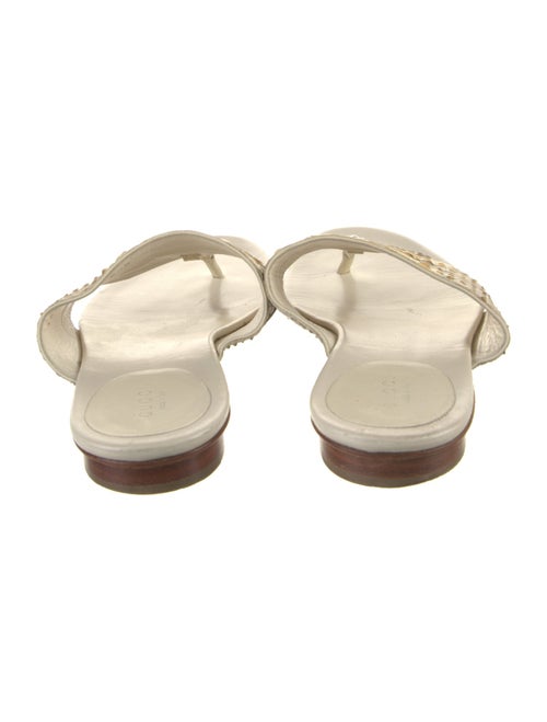 Gucci Snakeskin Animal Print Slides