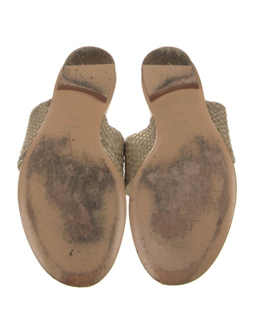 Gucci Snakeskin Animal Print Slides
