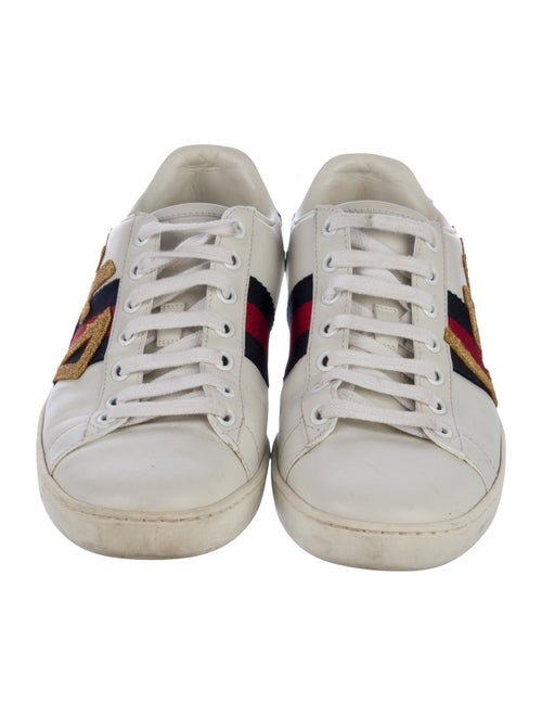 Gucci Leather Printed Sneakers