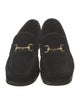 Gucci Horsebit Accent Suede Loafers