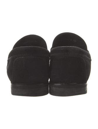 Gucci Horsebit Accent Suede Loafers