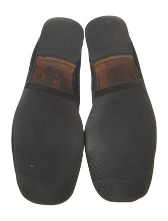 Gucci Horsebit Accent Suede Loafers