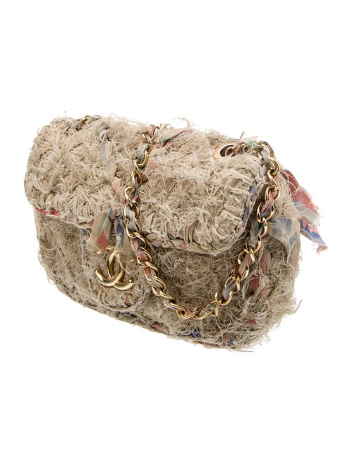 Chanel Organic Tweed Rectangular Mini Single Flap Bag