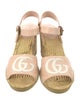 Gucci Double G Logo Leather Espadrilles