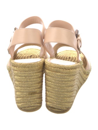 Gucci Double G Logo Leather Espadrilles