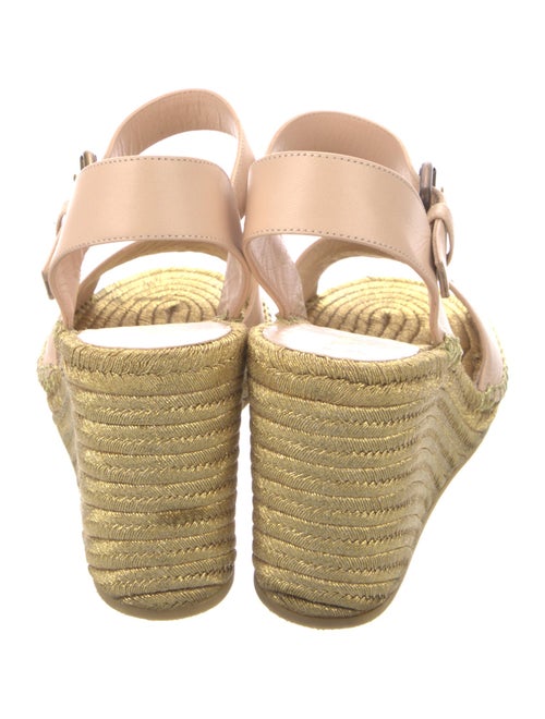 Gucci Double G Logo Leather Espadrilles