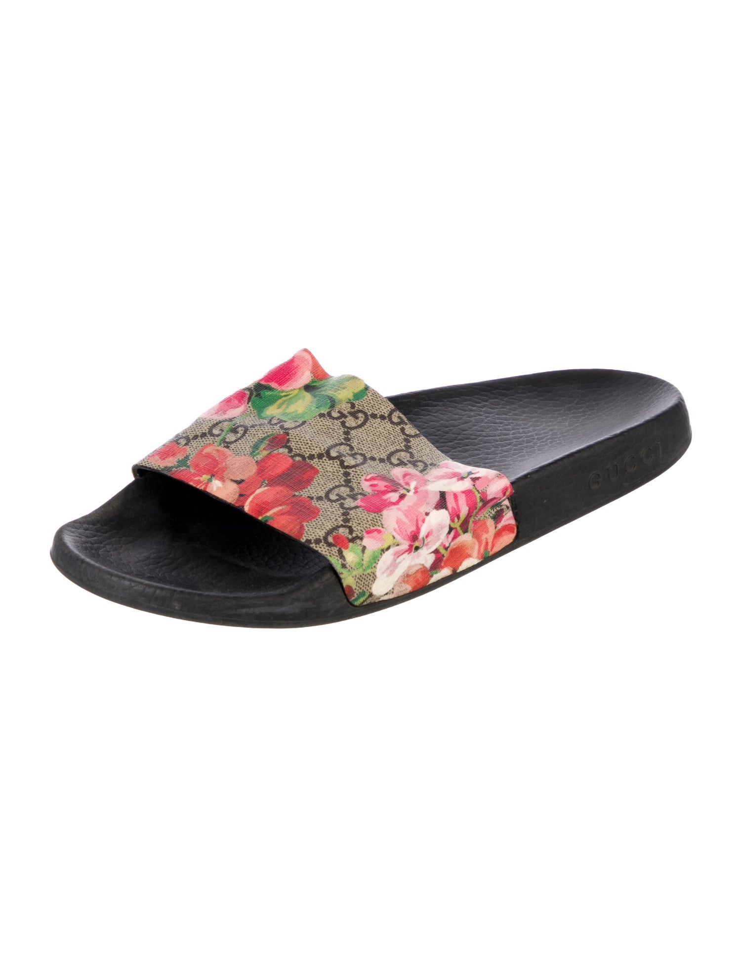 Gucci Flora Print Slides