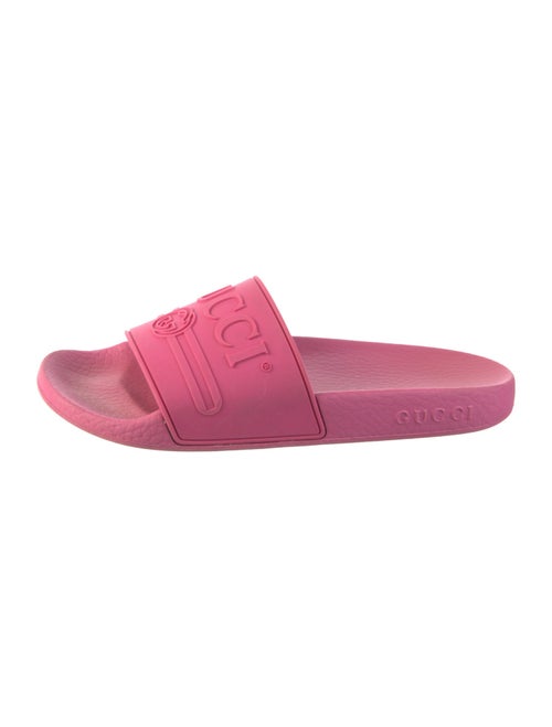 Gucci Interlocking G Logo Rubber Slides