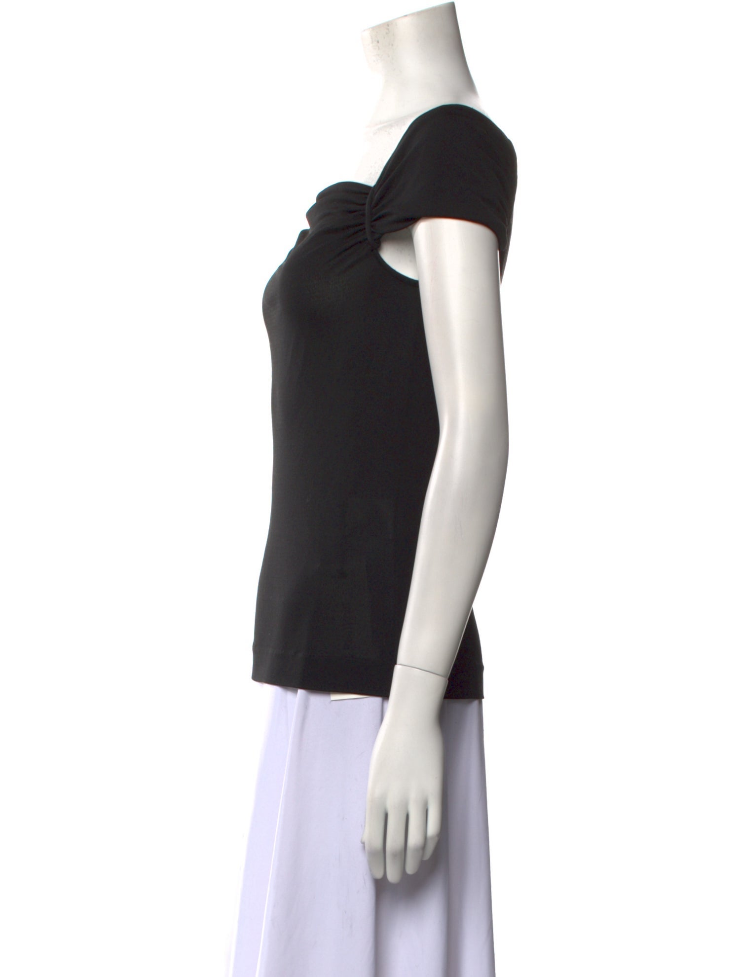 Gucci Silk Square Neckline Top