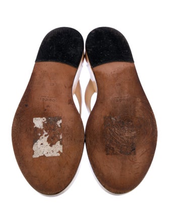 Gucci Leather Flip Flops