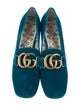 Gucci Double G Logo Velvet Pumps