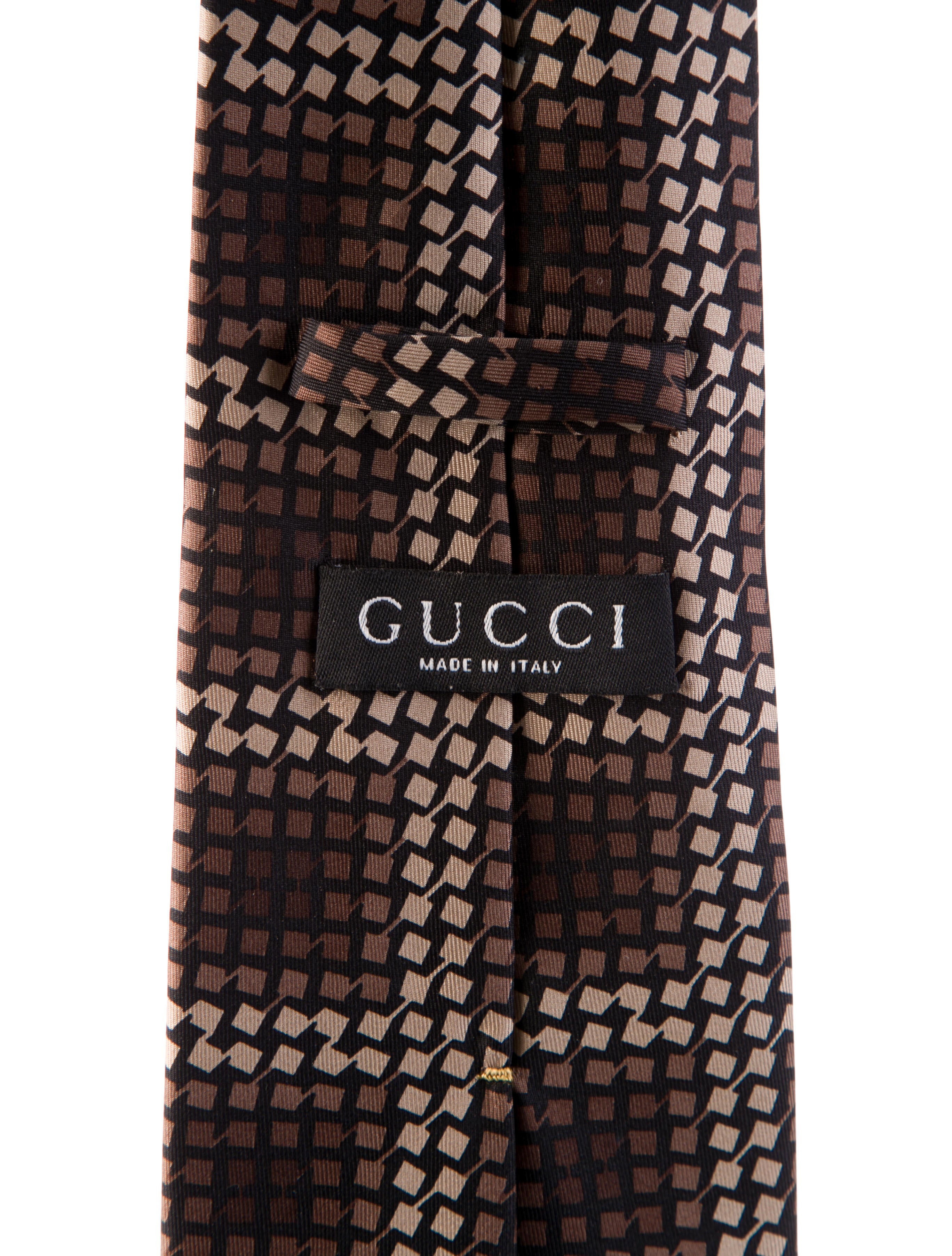 Gucci patterned silk tie