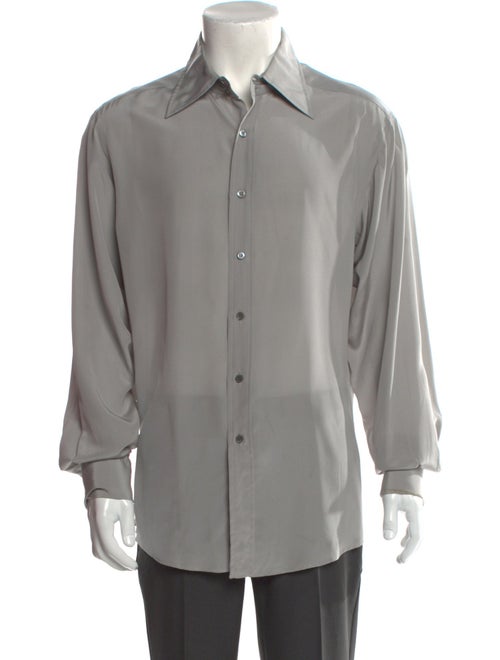 Gucci Kingsnake Silk Dress Shirt