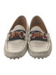 Gucci Sylvie Web Accent Leather Loafers