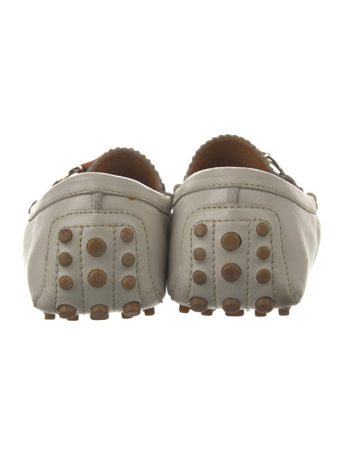 Gucci Sylvie Web Accent Leather Loafers