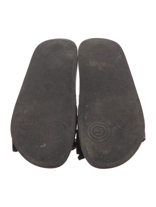 Gucci Web Accent Canvas Slides