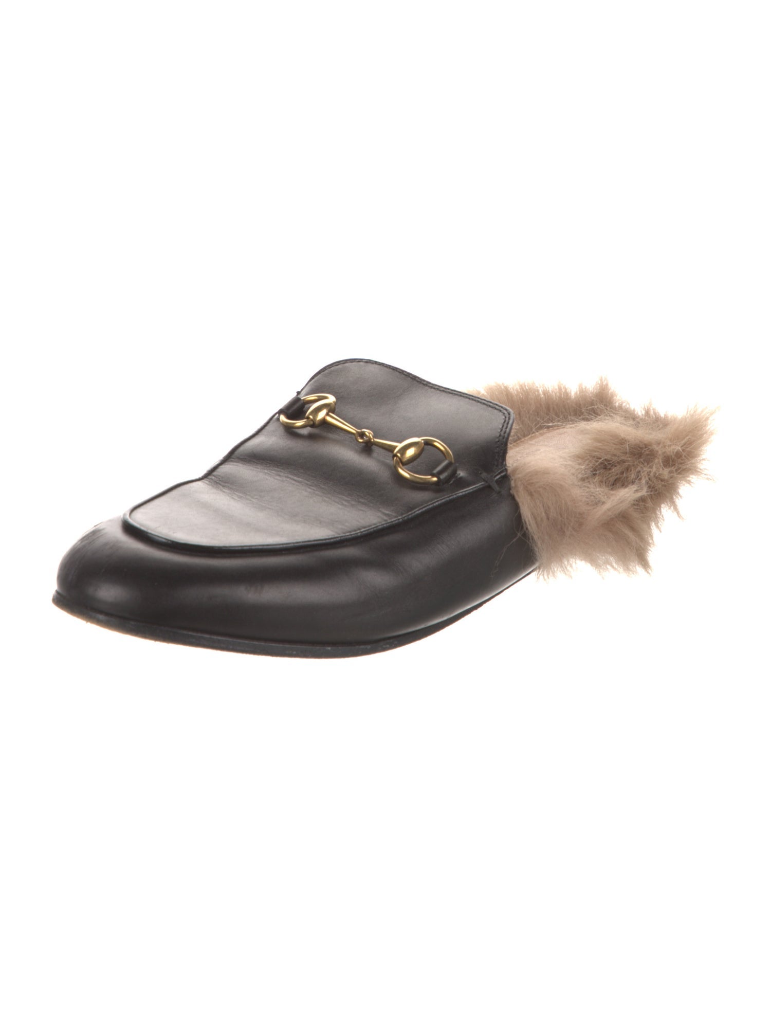 Gucci Horsebit Accent Leather Mules