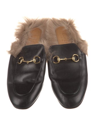 Gucci Horsebit Accent Leather Mules
