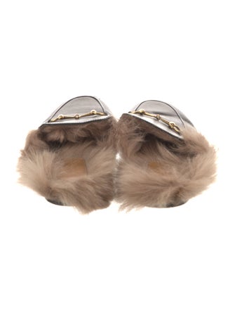 Gucci Horsebit Accent Leather Mules