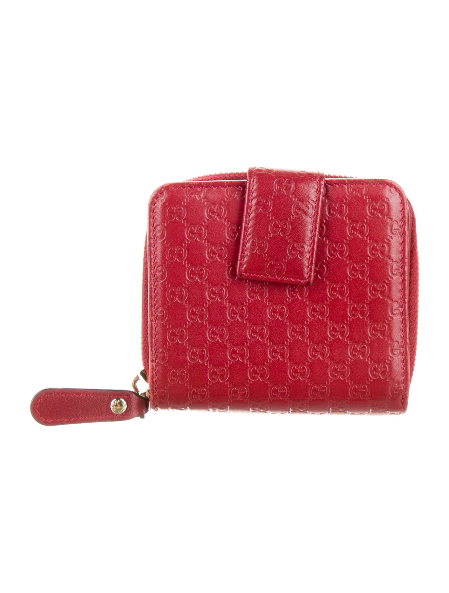 Gucci Microguccissima Pattern Leather Compact Wallet