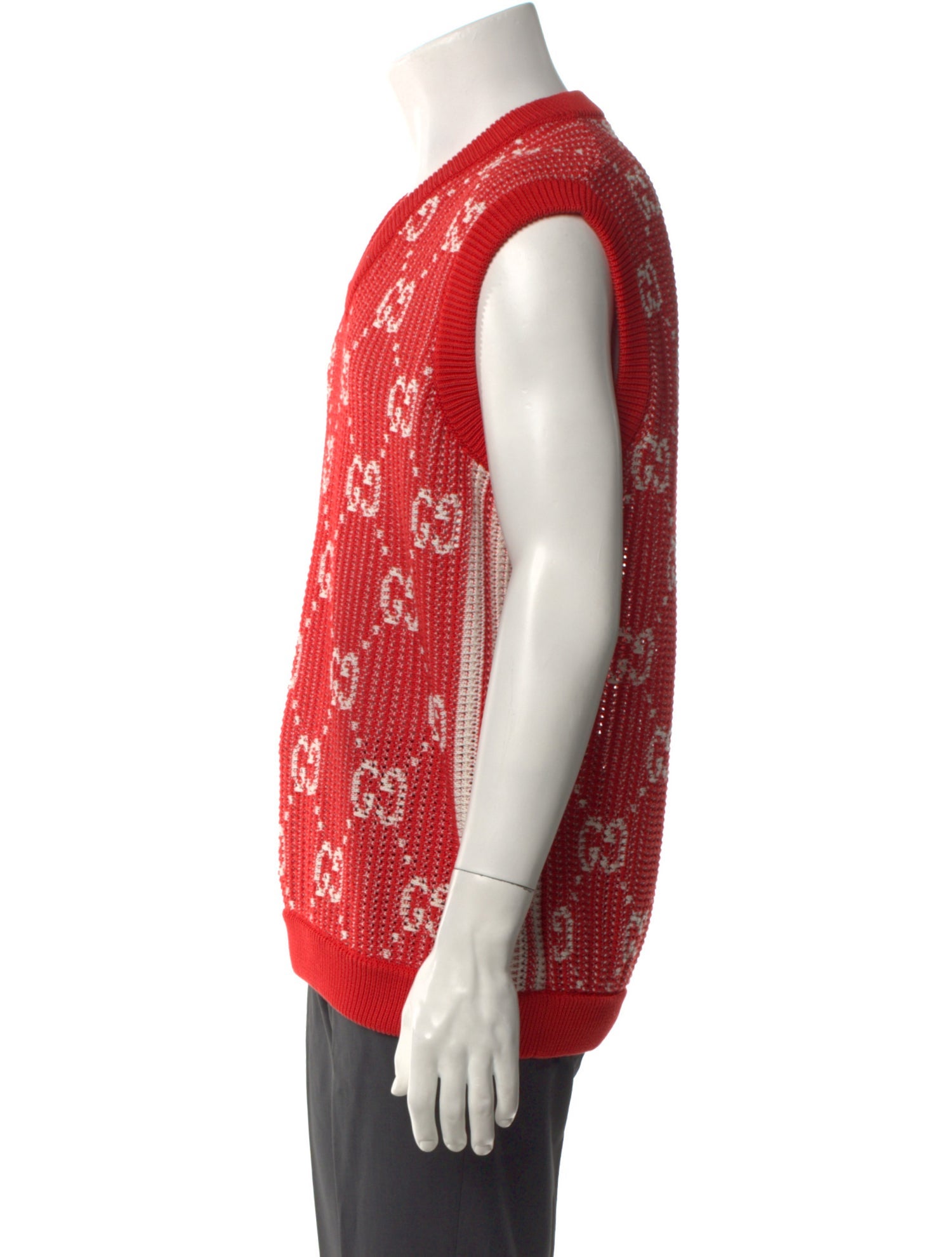 Gucci Printed V-Neck Sweater Vest