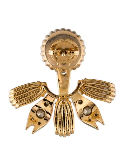 Gucci Crystal & Resin Interlocking G Single Earring