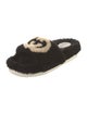Gucci Interlocking G Logo Shearling Espadrilles