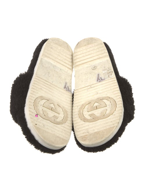 Gucci Interlocking G Logo Shearling Espadrilles