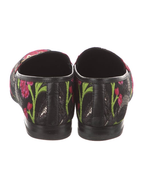 Gucci Horsebit Accent Floral Print Loafers