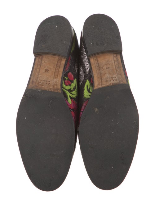 Gucci Horsebit Accent Floral Print Loafers