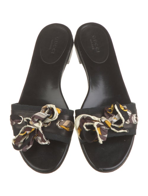 Gucci Horsebit Accent Leather Slides