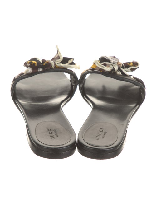 Gucci Horsebit Accent Leather Slides