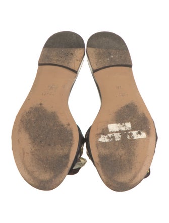 Gucci Horsebit Accent Leather Slides