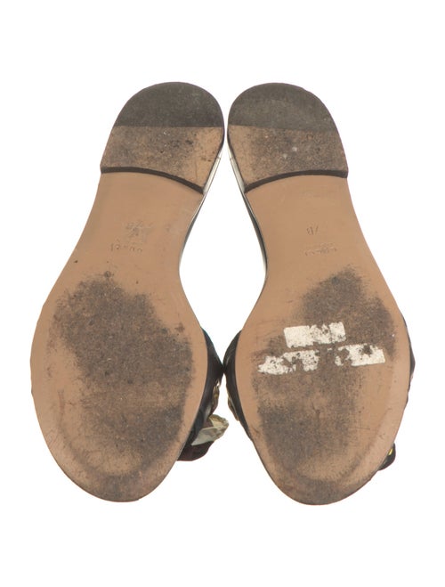 Gucci Horsebit Accent Leather Slides