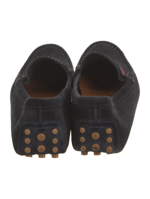 Gucci Sylvie Web Accent Suede Loafers