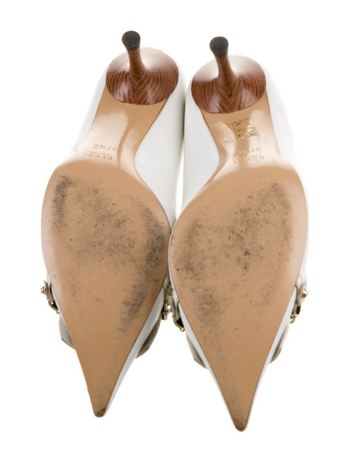 Gucci Sylvie Web Accent Leather Pumps