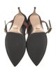 Gucci Web Accent Leather Pumps
