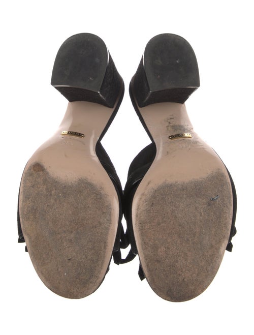 Gucci Double G Logo Suede Slides