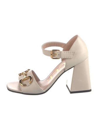 Gucci Horsebit Accent Leather Sandals