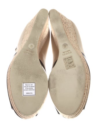 Gucci Interlocking G Logo Leather Espadrilles