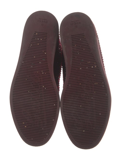 Gucci Satin Crystal Embellishments Sneakers